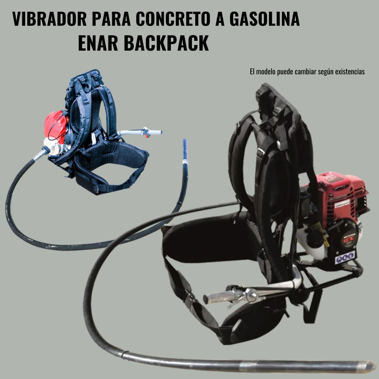 VIBRADOR PARA CONCRETO GASOLINA BACKPACK ENAR