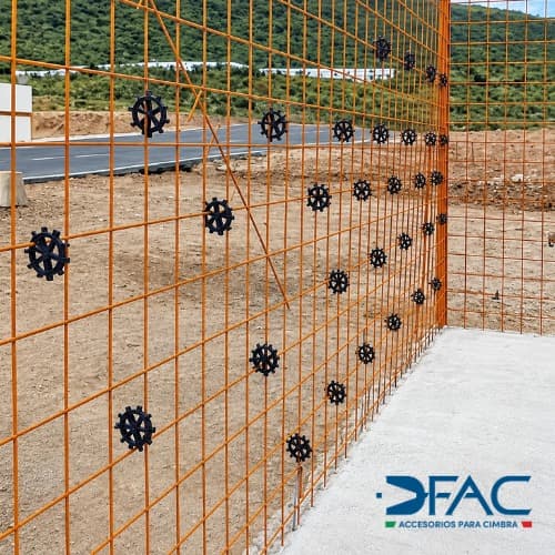 Disco separador para muro de concreto